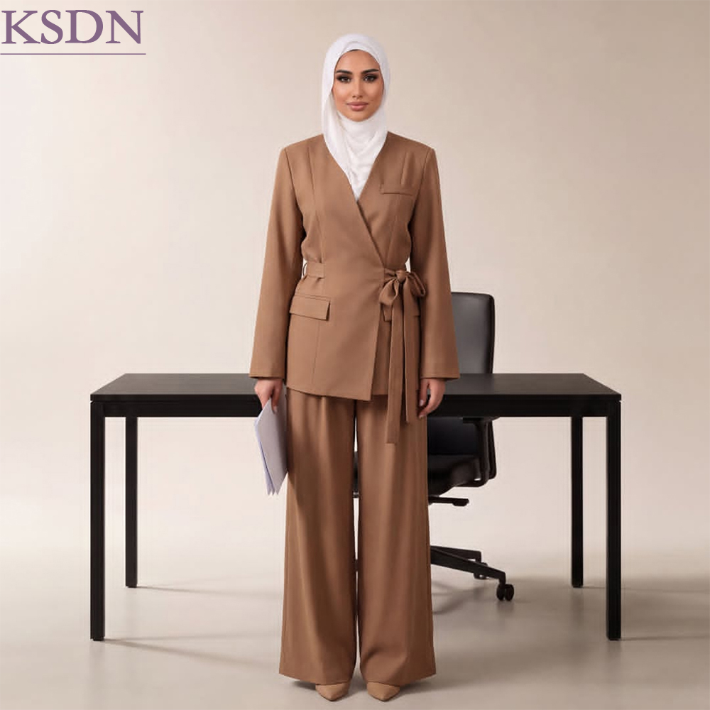 Womens Blazer - Ensemble tailleur hijab pour femme, élégant,