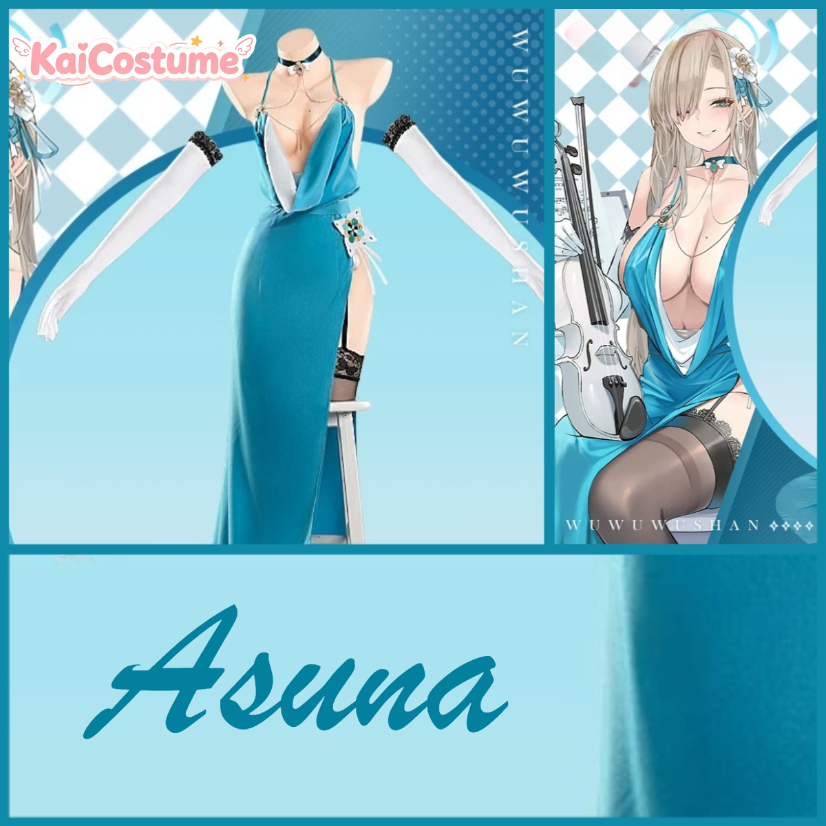 Blue Archive Asuna – robe de s - Evening Gown avis et prix