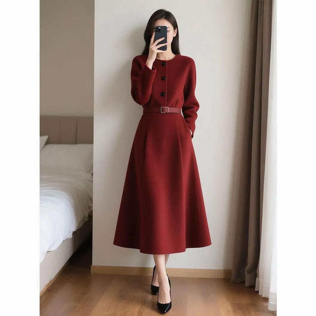 Robe longue à manches longues  - Women'S Red Formal Wear avis et prix