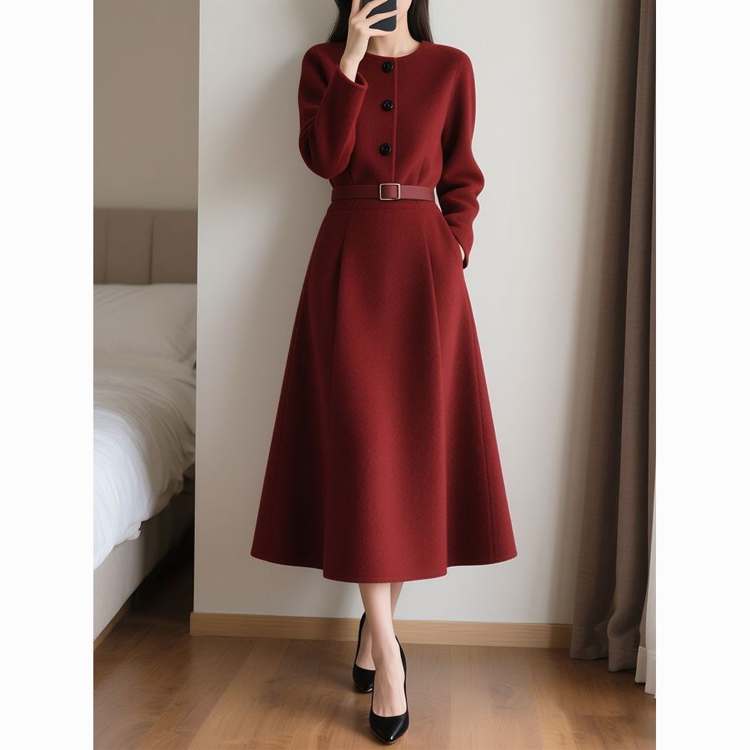 Robe longue à manches longues  - Women'S Red Formal Wear avis et prix