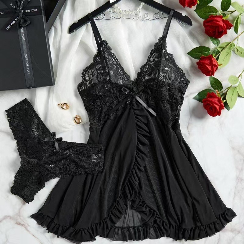 Vêtements de nuit sexy pour fe - Lace Dress avis et prix
