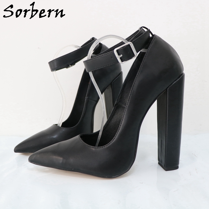 Sorbern-Escarpins pointus à ta - Pump Heel Block avis et prix